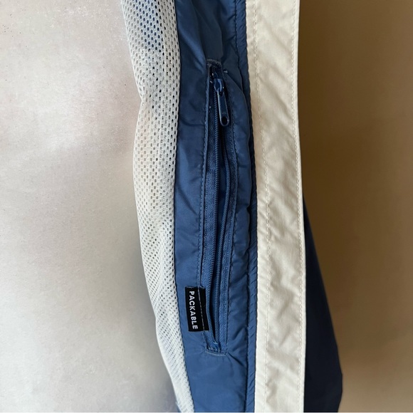 Columbia Sportwear Company Size Medium Windbreaker Blue White - Picture 4 of 6